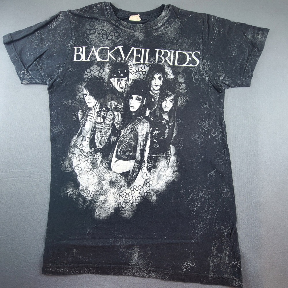 Vintage Black Veil Brides Bay Island T-Shirt Men's Small Cotton Graphic Tee